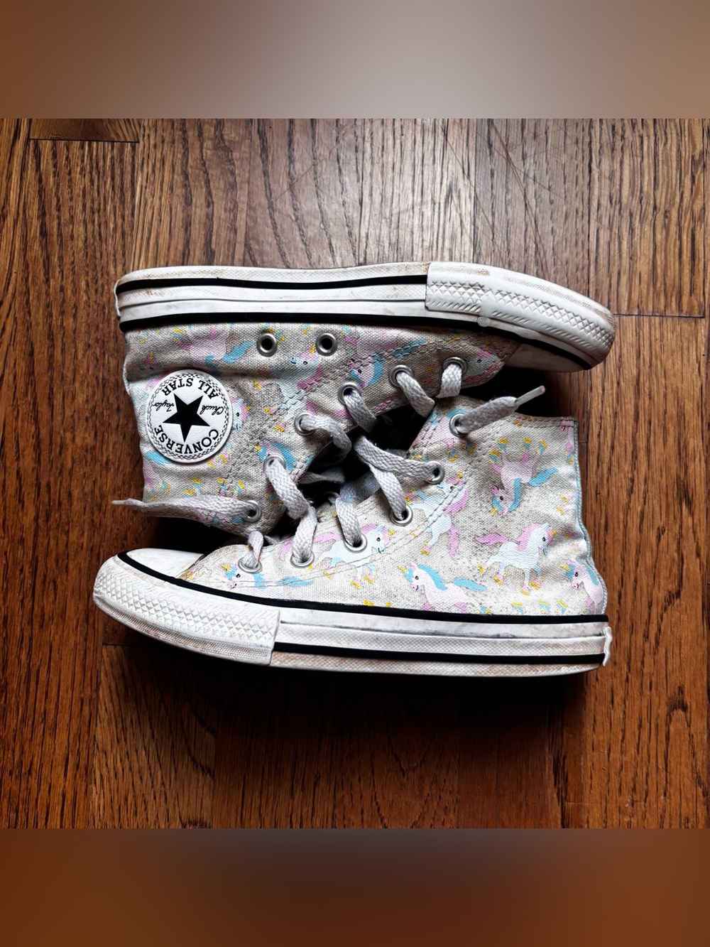 Converse Chuck Taylor Kids 13 Unicorn Print High Top Sneakers Canvas